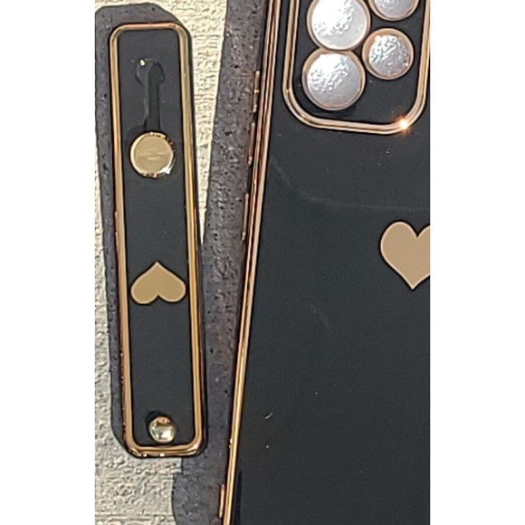 Bonoma Compatible with Samsung Galaxy A53 5G Case Love Heart Plating Wristband - Picture 4 of 5